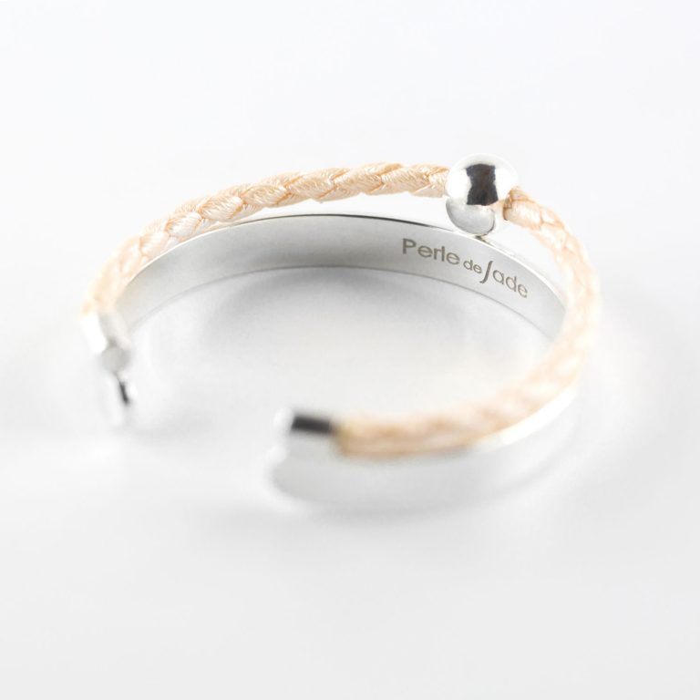 Bracelet Enfant Argent Massif 850/1000 Avec Décoration En Relief - Occasion Très Bon état