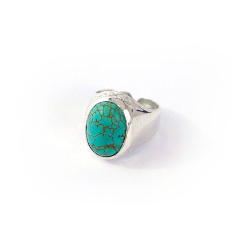 Bague en argent et pierre turquoise . Annonce réservée - Montres & Bijoux