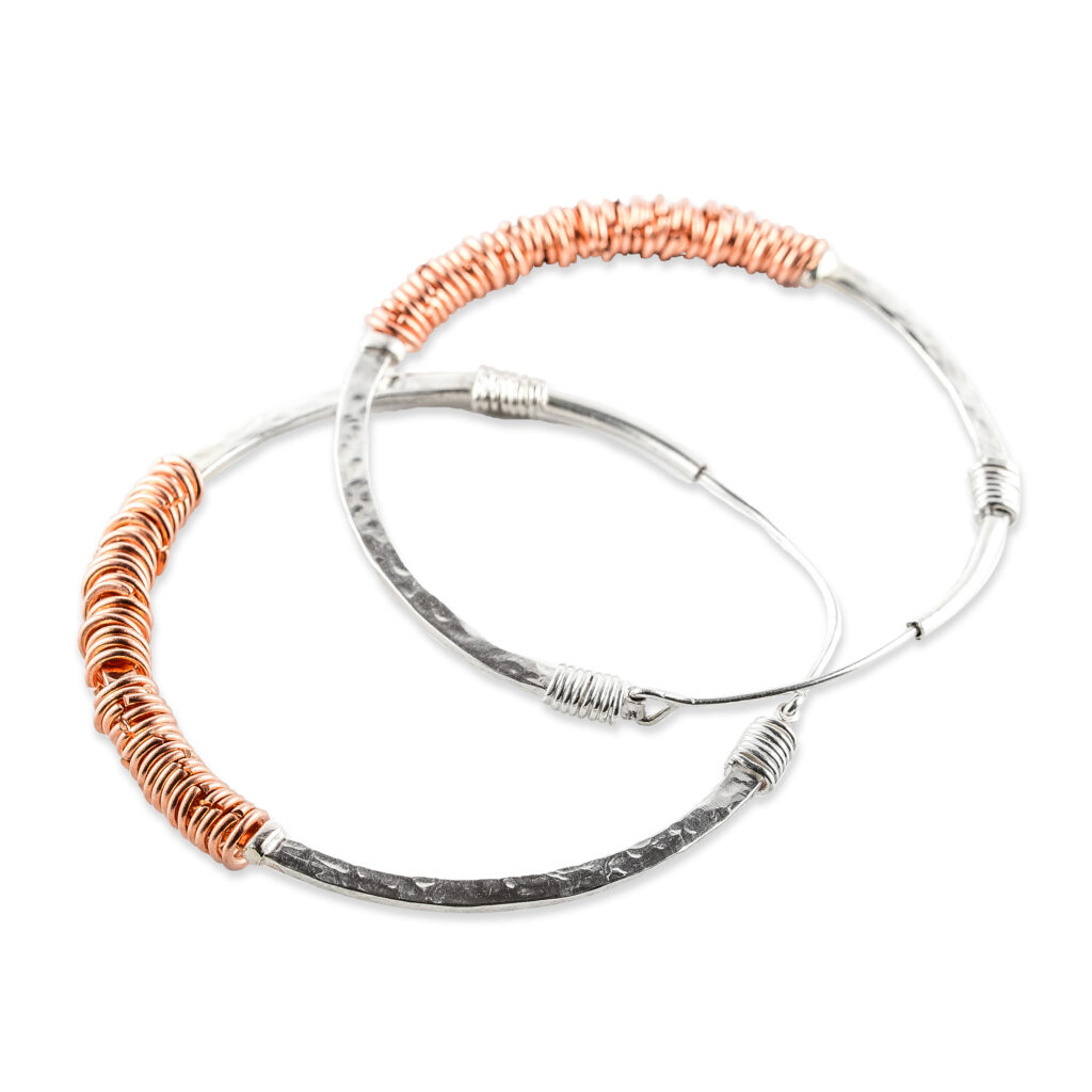 Boucles D'oreilles Créoles Argent 925 Avec Perle - Marque GMEDRIDAS, Hypoallergénique