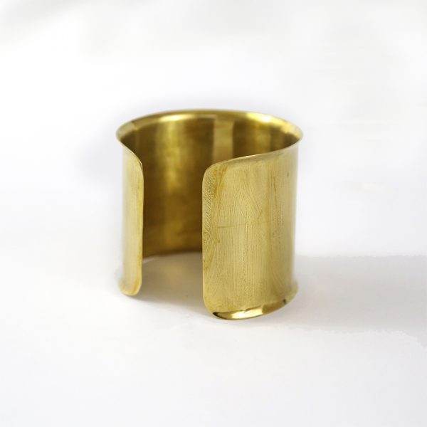 Bracelet Manchette Bronze Et Malachite Vintage Années 60/70 - Occasion