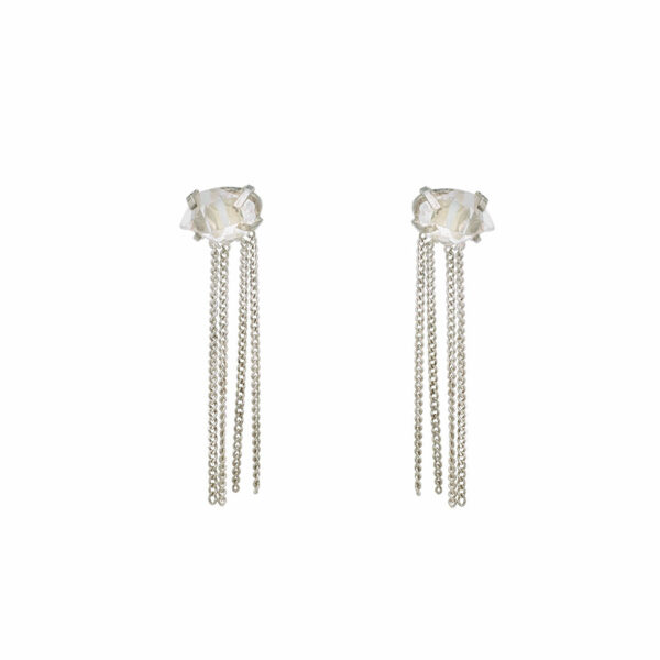 Boucles D'oreilles En Argent 925 Et Quartz Jaune, Référence BO-AR-143, Neuves Avec étiquettes