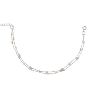 Bracelet Femme Perle De Culture Et Argent Massif 925 - Fait En France, BR59